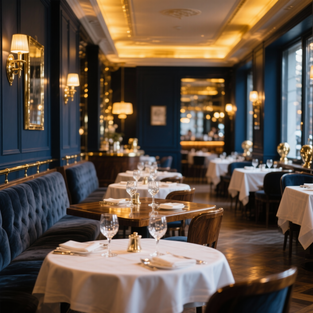 Wnętrze restauracji Złoty Smak w Warszawie